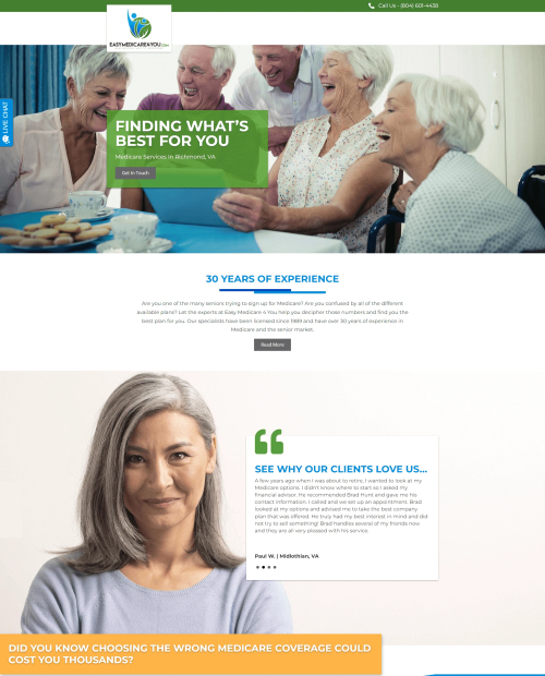 Easy Medicare 4 You website preview